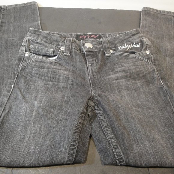 Baby Phat Cruz Jeans Straight Leg Dark Wash Size 8